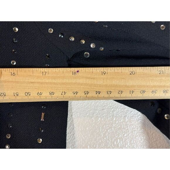 NWT Trina Turk Celebration Beaded Drawstring Black Jumpsuit Romper Women's 0 - Picture 14 of 16